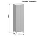Ver imagem 2 de Armário para Cozinha Aurora 2 Portas 4 Prateleiras MDF-MDP 70cm Luciane Móveis