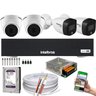 Kit 4 Câmeras Intelbras 2 Cam 1220d 2 Cam 1220b Full Color Dvr Intelbras Mhdx 3004-c Canais - 1