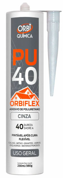 Silicone Pu40 Orbiflex - Orbiquímica - Branco-preto-cinza:cinza - 2