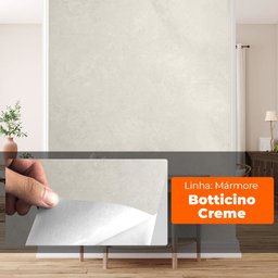 Papel de Parede Adesivo Lavavel Marmore Botticino Creme Open Star 32956 - 4