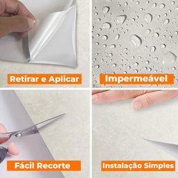 Papel de Parede Adesivo Lavavel Marmore Botticino Creme Open Star 32956 - 2