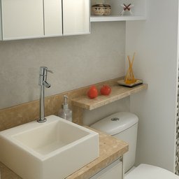 Papel de Parede Adesivo Lavavel Marmore Botticino Creme - 5