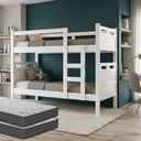 Ver imagem 1 de Beliche Solteiro com 02 Colchões D33 Grade Robusta Proteção Completa