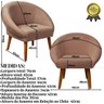 Poltrona Decorativa para Sala de Jantar Tecido Veludo Premium Estrutura Resistente Pés Palito - 2
