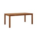 Ver imagem 4 de Mesa de Jantar 6 Lugares de Madeira Maciça Natural :escura