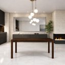 Ver imagem 3 de Mesa de Jantar 6 Lugares de Madeira Maciça Natural :escura
