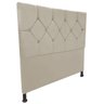 Cabeceira de Cama Box Viúva 130cm Estofada Maju Bege - 1