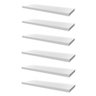 Kit 6 Prateleiras 50x30 MDF Branco com Suporte Flutuante Invisível - 1