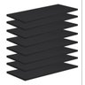 Kit 8 Prateleiras 30x30 MDF Preto com Suporte Flutuante Invisível - 1