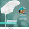 Chuveiro Elétrico Ducha Eletrônica Fit Blindada Branca Hydra 220V 4000W - 3