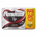 Ver imagem 1 de Papel Higiênico Personal Vip Folha Dupla 30m C/16
