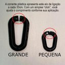 Ver imagem 4 de 40 Mt Corrente Plástica Segurança Sinalização Elo P Preto