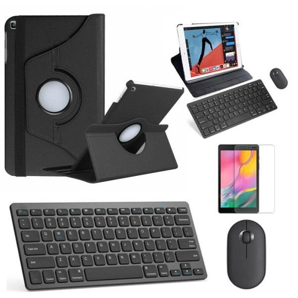 Kit Capa 360 Preto / Teclado e Mouse preto e Película para Galaxy Tab S5e T725 10.5" - 1