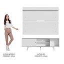 Ver imagem 6 de Rack Madesa Dubai e Painel para Tv até 65 Polegadas com Pés - Branco