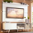 Ver imagem 1 de Rack Madesa Dubai e Painel para Tv até 65 Polegadas com Pés - Branco