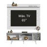 Rack Madesa Dubai e Painel para Tv até 65 Polegadas com Pés - Branco - 4