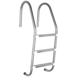 Escada Para Piscina 3 Degraus Em Aço Inox - 1