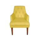 Ver imagem 3 de Kit 4 Cadeiras Paris + 2 Paris Retro Suede Amarelo Dominic Decor