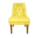 Ver imagem 5 de Kit 4 Cadeiras Paris + 2 Paris Retro Suede Amarelo Dominic Decor