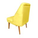 Ver imagem 6 de Kit 4 Cadeiras Paris + 2 Paris Retro Suede Amarelo Dominic Decor
