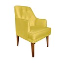 Ver imagem 2 de Kit 4 Cadeiras Paris + 2 Paris Retro Suede Amarelo Dominic Decor