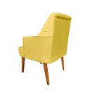 Ver imagem 4 de Kit 4 Cadeiras Paris + 2 Paris Retro Suede Amarelo Dominic Decor