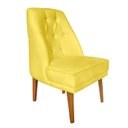 Ver imagem 7 de Kit 4 Cadeiras Paris + 2 Paris Retro Suede Amarelo Dominic Decor