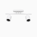 Ver imagem 1 de Spot Trilho Industrial Aluminio Teto 2 Luzes Gu10 Bivolt Lumini Lab - Branco Microtextura