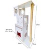 Torre Árvore Brinquedo Cama Toca Sanitário Arranhador Gato - Zion - 2