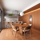 Ver imagem 2 de Cadeira de Jantar Antonella Linho Estilo Poltrona - 7 Decor Marrom