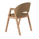 Ver imagem 3 de Cadeira de Jantar Antonella Linho Estilo Poltrona - 7 Decor Marrom