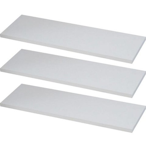 Kit 3 Prateleiras 40x15 MDF Branco com Suporte Flutuante Invisível