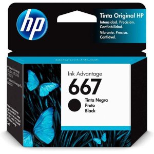 Cartucho HP 667 Preto - 3YM79AL / 3YM79AB - Deskjet Ink 6000 / 6400 / 1200 / 2300 / 2700 / 4100