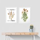 Ver imagem 2 de Kit 2 Quadros para Cozinha - Memórias 24x18cm - com Vidro:madeira Preta
