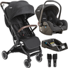 Carrinho de Bebe com Bebe Conforto e Base Kiddo Sprint Ii Preto - 1