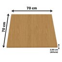 Ver imagem 7 de Mesa Alpha Inox 73,50 Cm (alt) Base Quadrada Tampo Mdp Quadrado 70 Cm (larg) X 2,50 Cm (alt) Samba