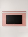 Ver imagem 2 de Painel para TV com Prateleira 180cm Retro MDF Rosa Dallas - On Móveis