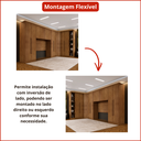 Ver imagem 5 de Guarda Roupa Modulado Casal Safira 011 em MDF com 11 Portas e 9 Gavetas