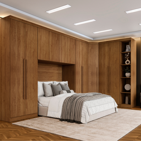Guarda Roupa Modulado Casal Safira 011 em MDF com 11 Portas e 9 Gavetas