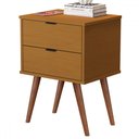 Ver imagem 1 de Mesa de Cabeceira Luxo 2 Gavetas Nature 1818 - Jb Bechara