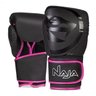 Kit Luva de Boxe Naja Black + Bandagem + P.bucal + Bag - Preto e Rosa - 2