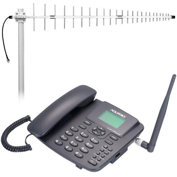 Kit Telefone Celular Rural 3G + Antena Externa Quadriband + Cabo 15 ...