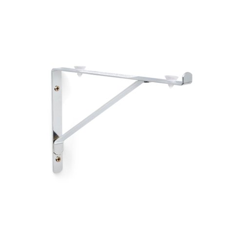 Kit 6X Suporte para Prateleira de Vidro 20 cm Cromado