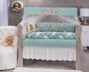 Ver imagem 1 de KIT JOGO DE BERÇO BABY TIGRE BORDADO 09 PEÇAS KIT AMERICANO DE BERÇO SAFARI PARA BEBE LUXUOSO:VERDE