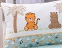 Ver imagem 5 de KIT JOGO DE BERÇO BABY TIGRE BORDADO 09 PEÇAS KIT AMERICANO DE BERÇO SAFARI PARA BEBE LUXUOSO:VERDE