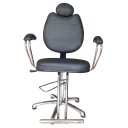 Ver imagem 1 de Cadeira Reclinável Hidráulica de Salão de Beleza - Cabeleireiro e Barbearia - Preto