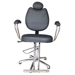 Cadeira Reclinável Hidráulica de Salão de Beleza - Cabeleireiro e Barbearia - Preto