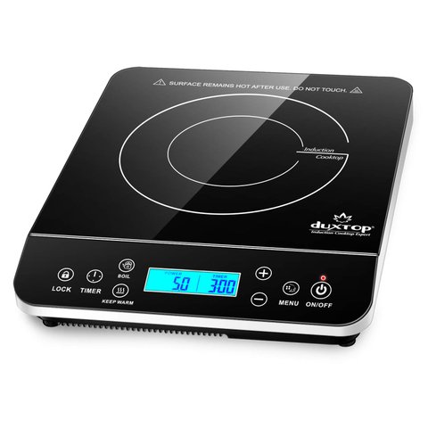 Duxtop Fogão de Indução Portátil 1800w com Lcd e Sensor Touch (prata)