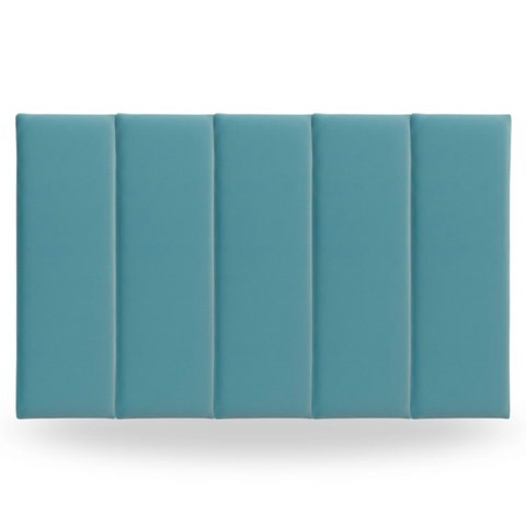 Kit 5 Peças Cabeceira Modular Cama Box 45x20 Solteiro Cores:azul Bebê