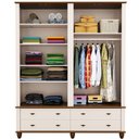 Ver imagem 7 de Guarda Roupa Solteiro 4 Portas 4 Gavetas 190cm Provençal Alegra S05 Off White Nogueira - Lyam Decor